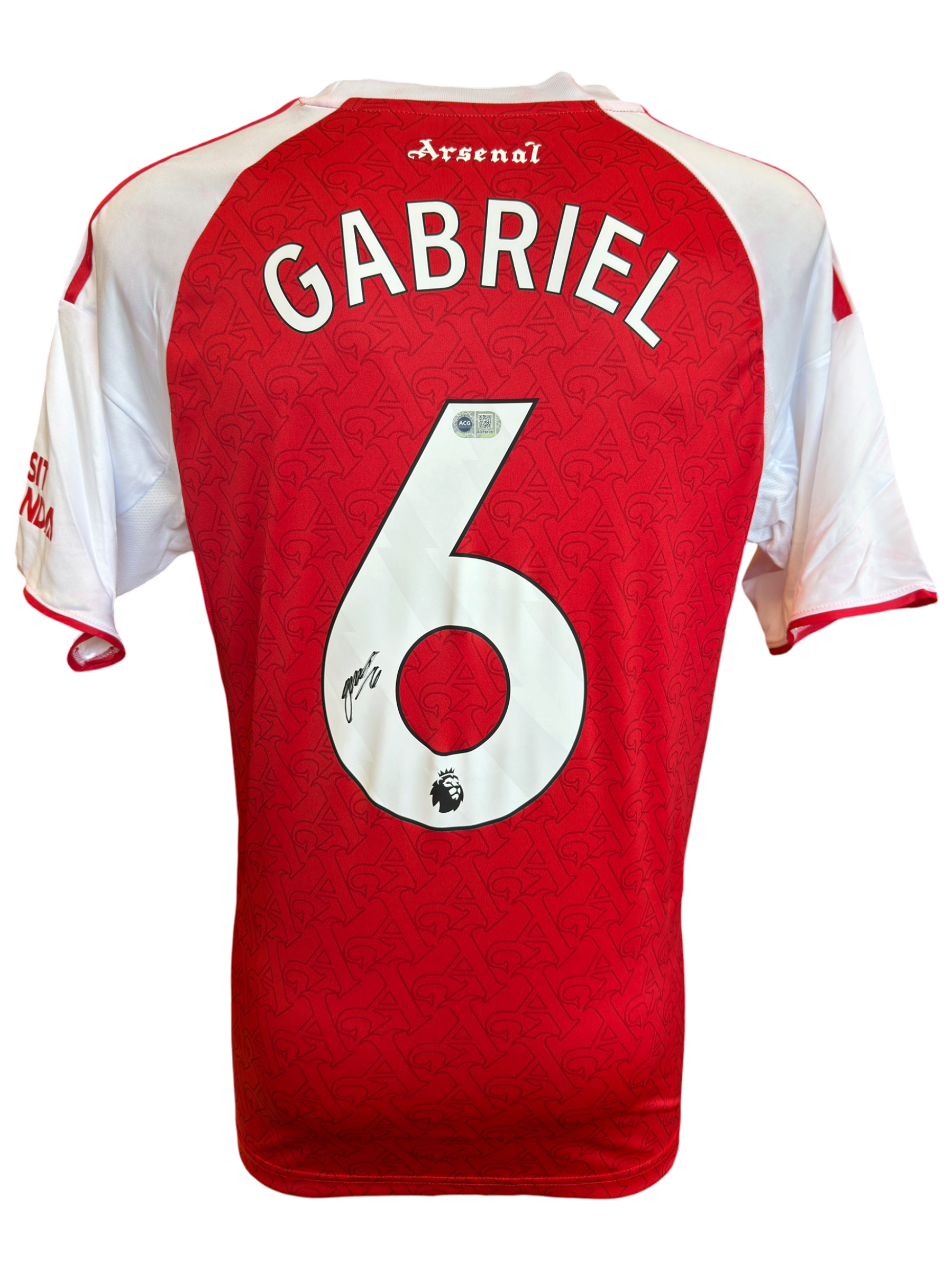 GABRIEL MAGALHAES SIGNED ARSENAL FC 2025/26 HOME SHIRT (ACG CERT AG19109)