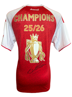 DECLAN RICE SIGNED ARSENAL CHAMPIONS 25/26 HOME SHIRT (ACG CERT AG19096)-1