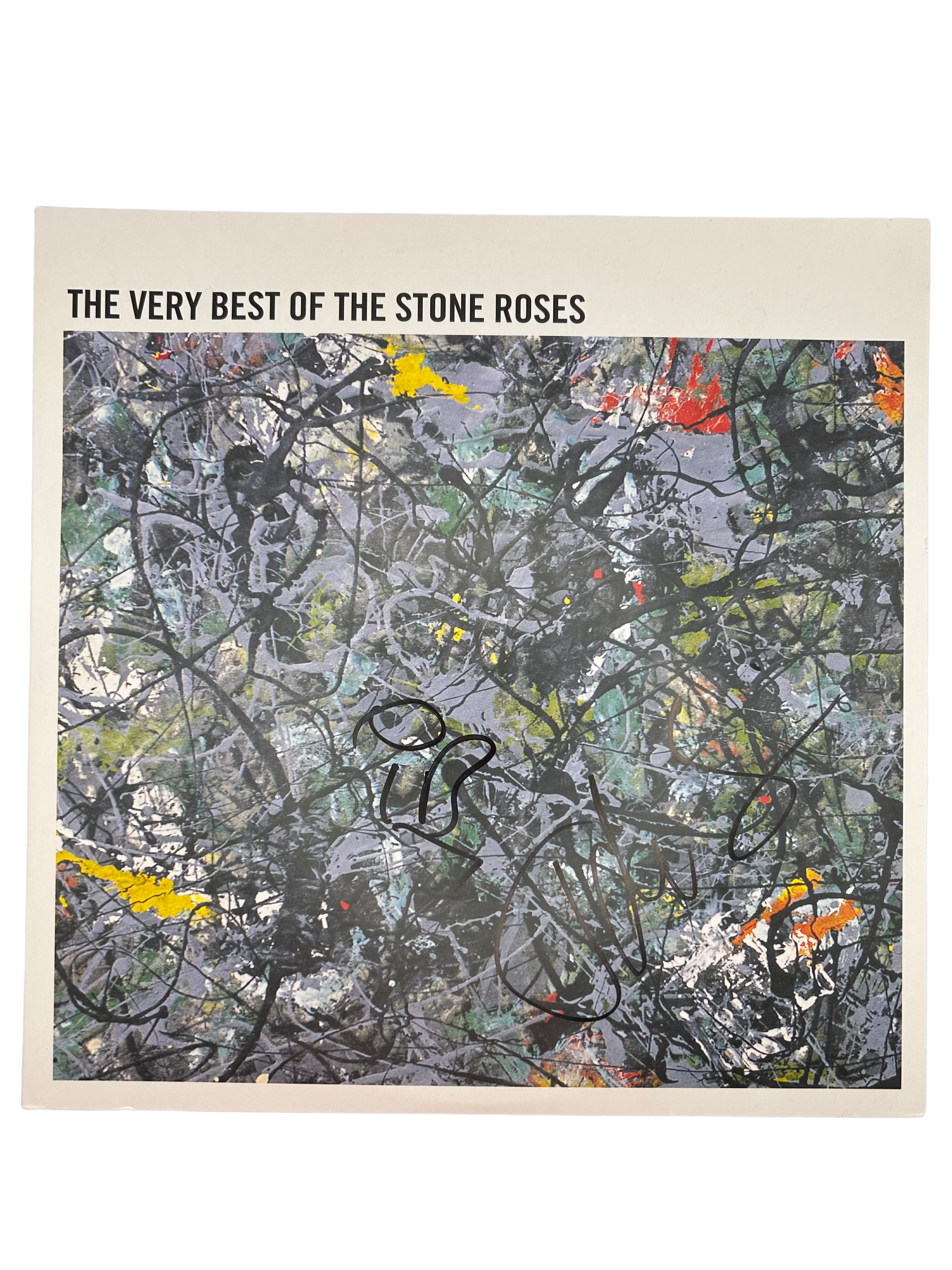 IAN BROWN & JOHN SQUIRE SIGNED THE VERY BEST OF THE STONE ROSES 12” VINYL 3 (AFTAL COA)