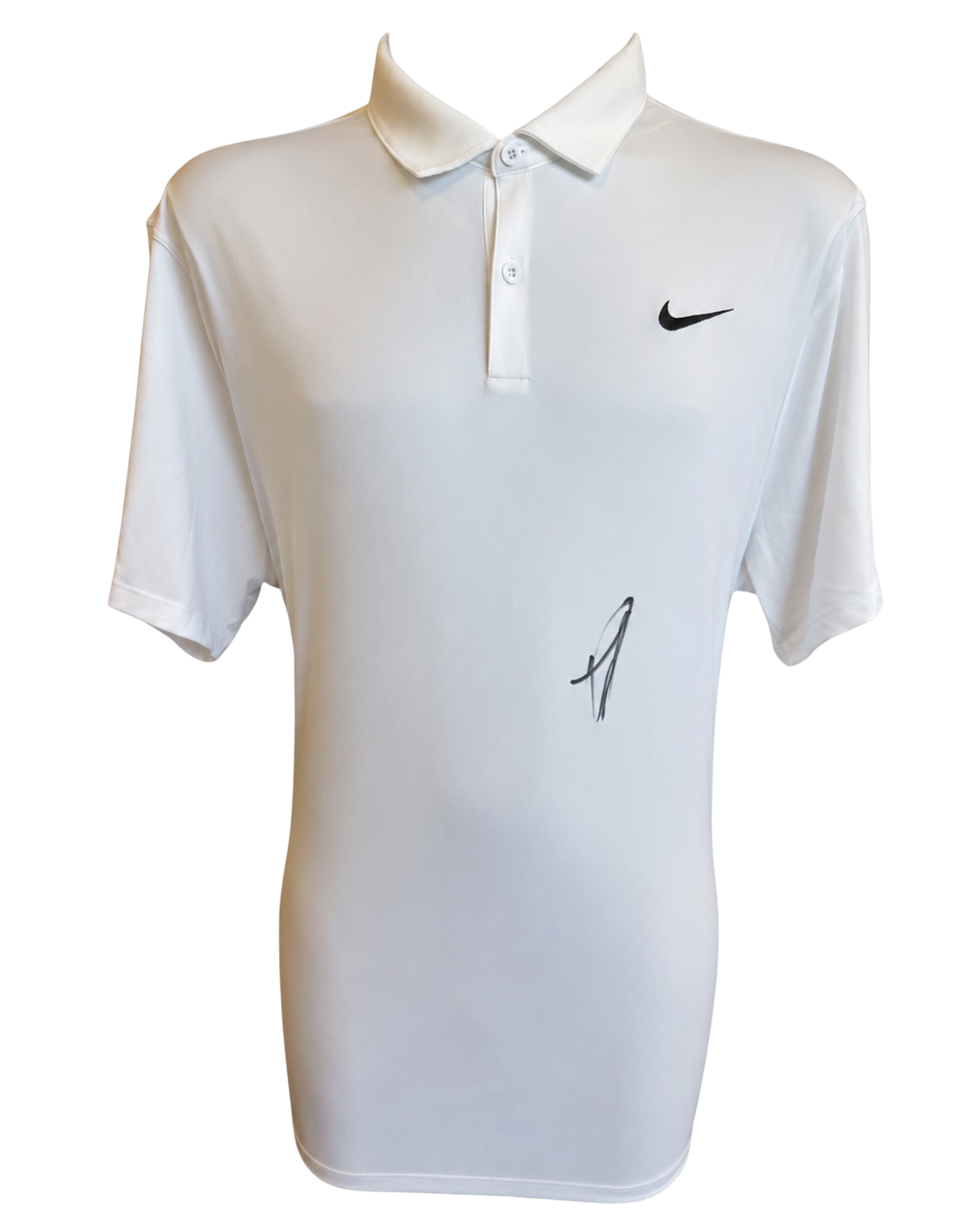 JANNIK SINNER SIGNED WHITE NIKE TENNIS POLO SHIRT (ACG CERT AG19134)