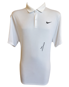 JANNIK SINNER SIGNED WHITE NIKE TENNIS POLO SHIRT (ACG CERT AG19134)-1