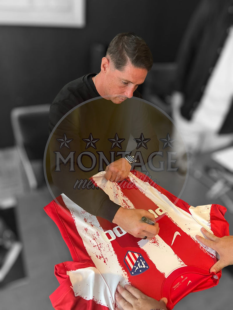 FERNANDO TORRES SIGNED ATLETICO MADRID HOME SHIRT TORRES 9 (AFTAL COA)-3