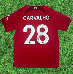 FABIO CARVALHO SIGNED LIVERPOOL FC 2022/23 HOME SHIRT (AFTAL COA)-1
