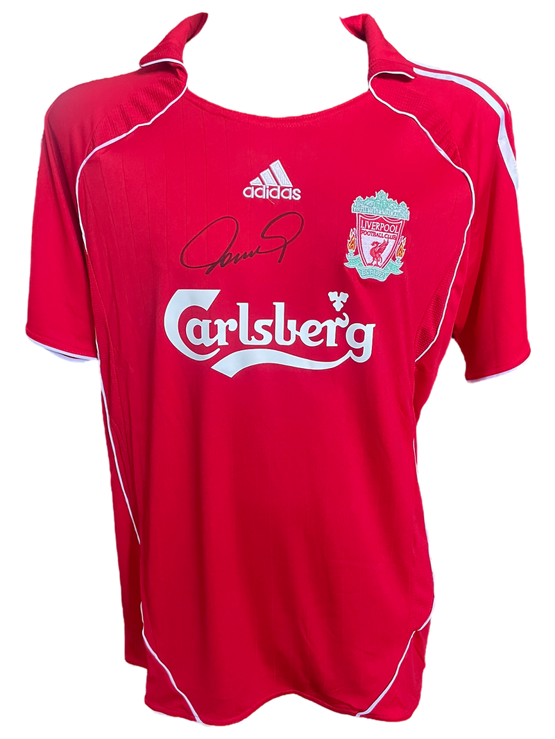 FERNANDO TORRES SIGNED LIVERPOOL 2006/08 HOME SHIRT FRONT (AFTAL COA)-1