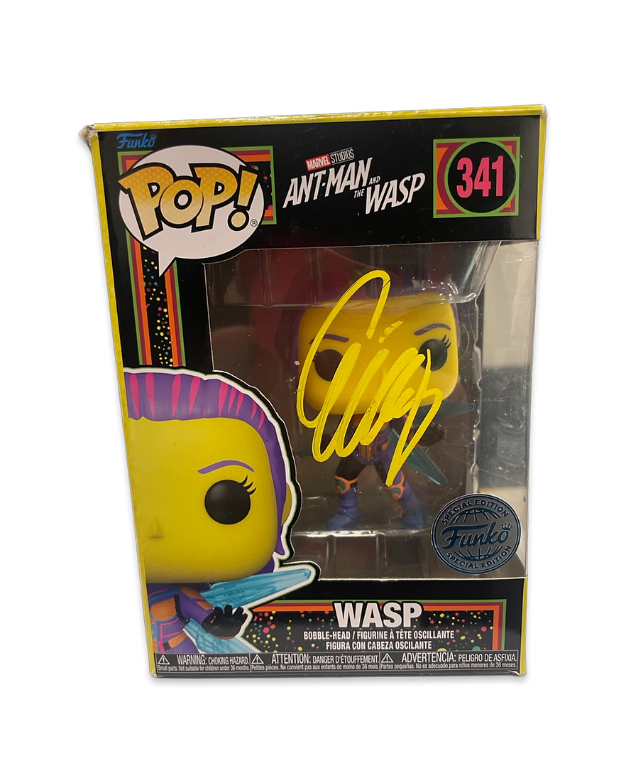 EVANGELINE LILLY SIGNED ANT MAN AND THE WASP FUNKO POP! #341 (AFTAL COA) 2