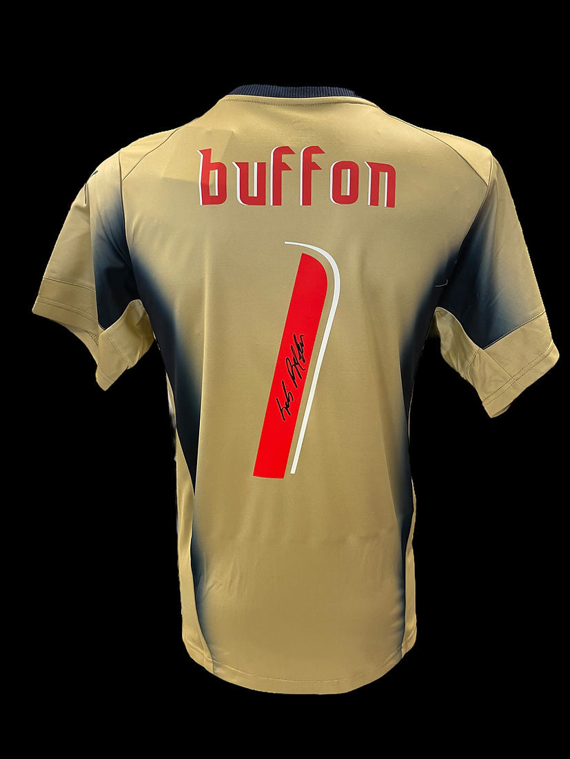 GIANLUIGI BUFFON SIGNED 2006 ITALY WORLD CUP FINAL SHIRT (AFTAL COA)
