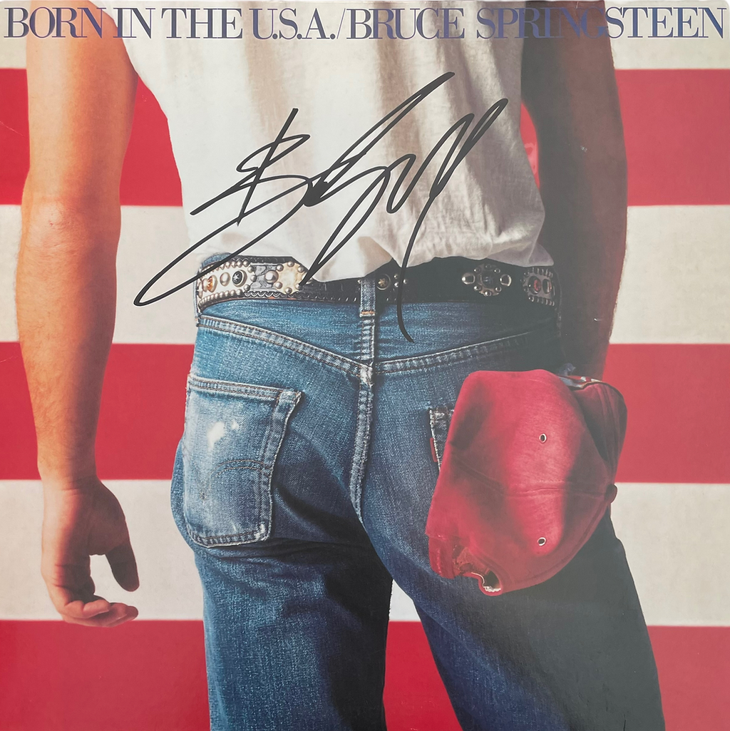 BRUCE SPRINGSTEEN SIGNED BORN IN THE USA VINYL LP (ACOA RACC COA) 2