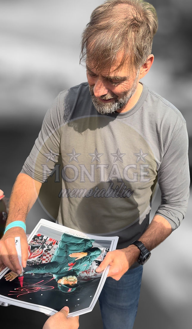 JURGEN KLOPP SIGNED DOUBTERS TO BELIVERS LIVERPOOL FC 16x12 RED (AFTAL COA)