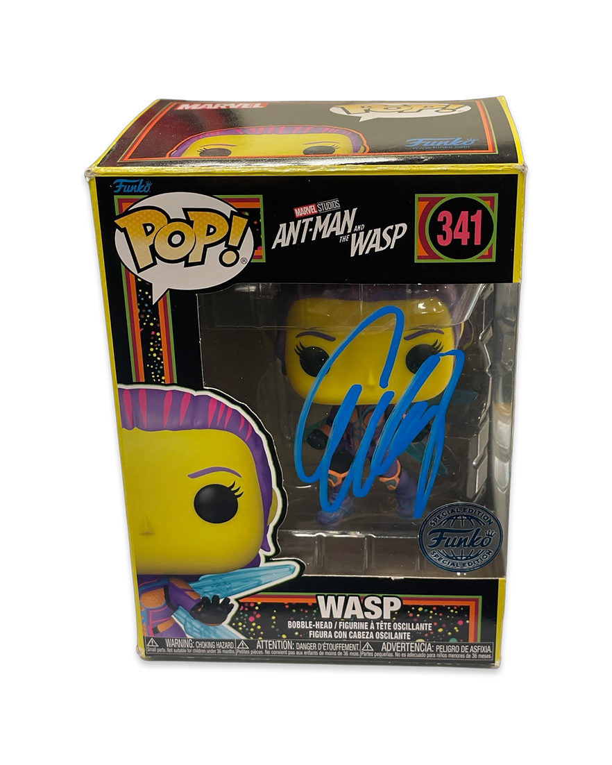 EVANGELINE LILLY SIGNED ANT MAN AND THE WASP FUNKO POP! #341 (AFTAL COA)
