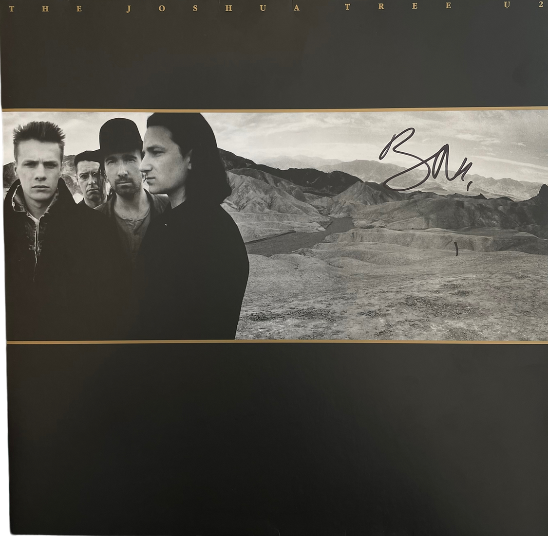 BONO U2 SIGNED THE JOSHUA TREE VINYL LP (ACOA RACC COA)