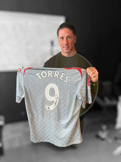 FERNANDO TORRES SIGNED LIVERPOOL 2008/09 AWAY SHIRT (ACG CERT AG17247)-3