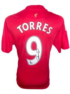FERNANDO TORRES SIGNED LIVERPOOL 2008/10 HOME SHIRT (AFTAL COA)-1