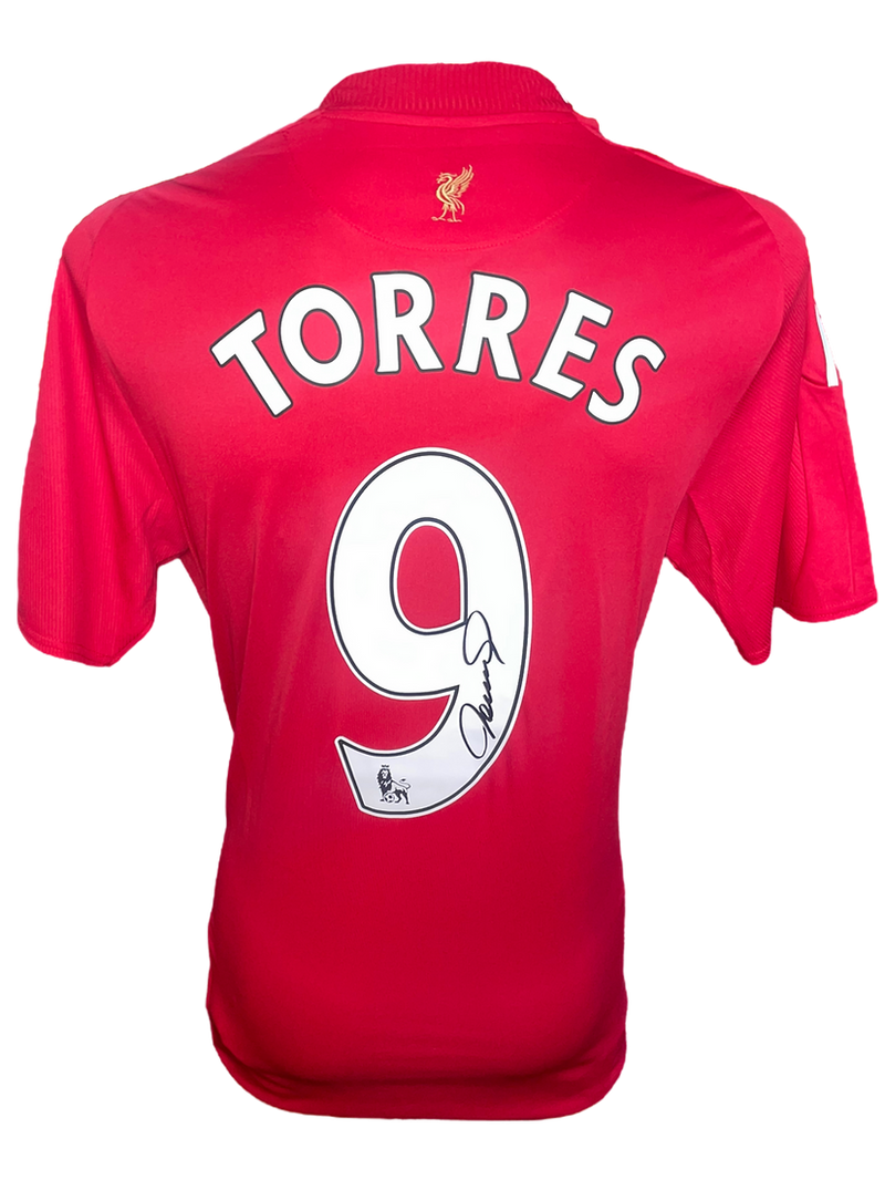 FERNANDO TORRES SIGNED LIVERPOOL 2008/10 HOME SHIRT (AFTAL COA)-1