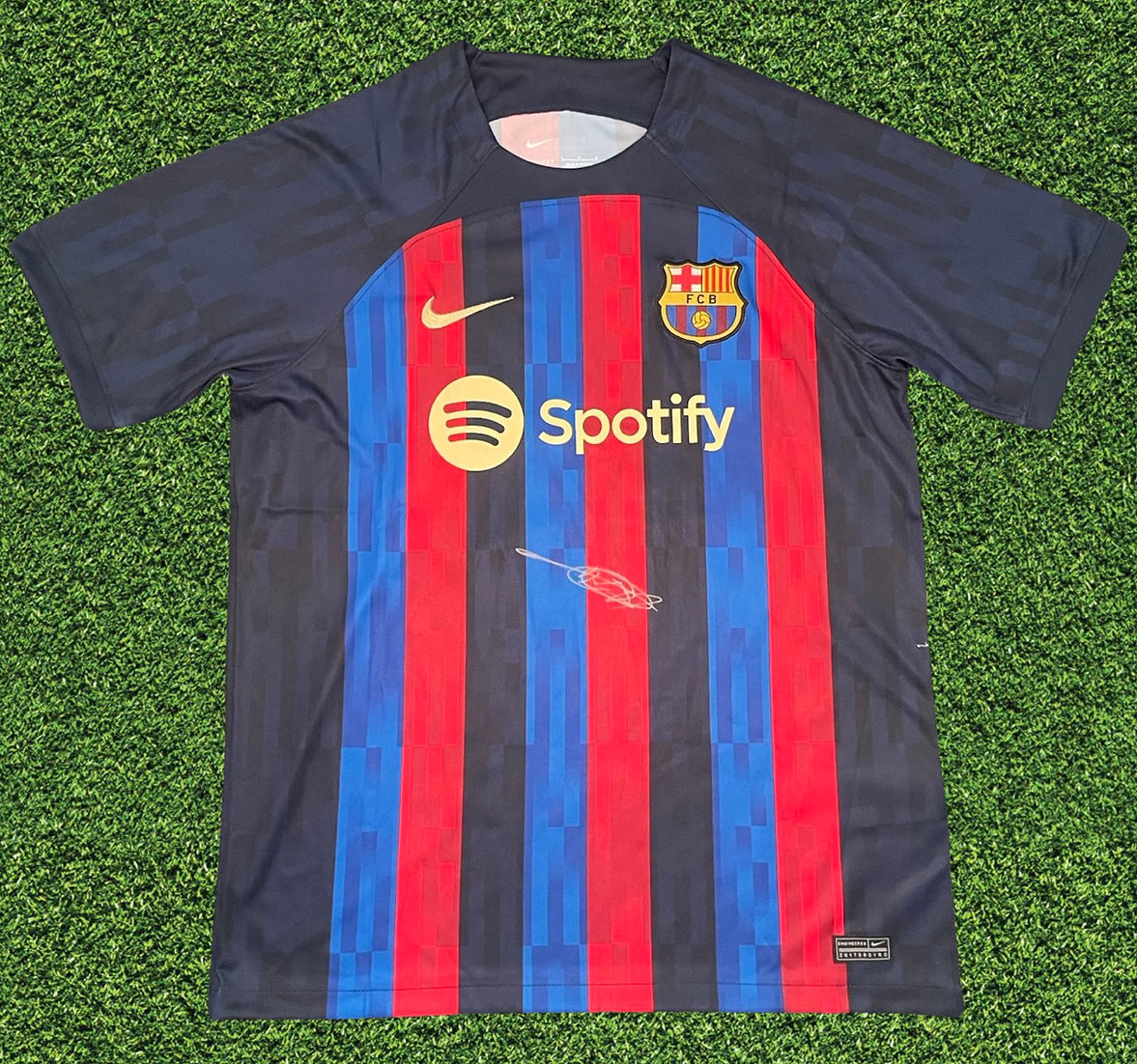 ANSU FATI SIGNED FC BARCELONA 2022/23 HOME SHIRT (AFTAL COA)-1