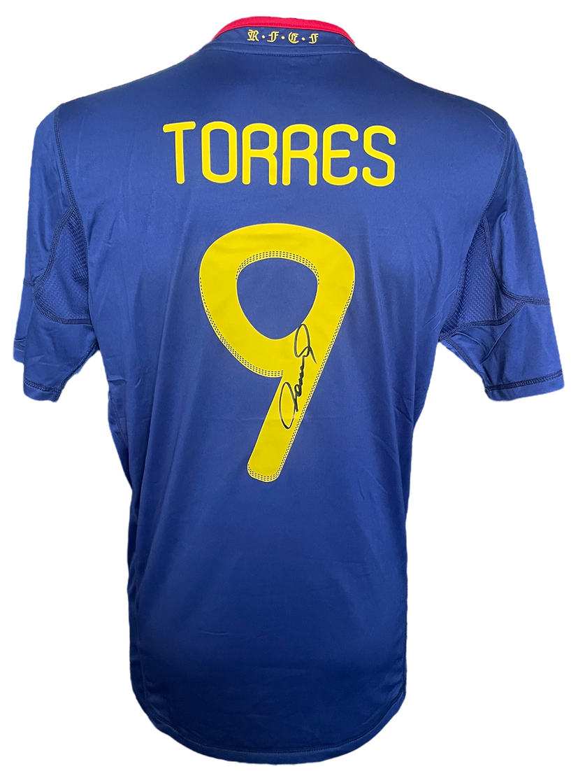 FERNANDO TORRES SIGNED SPAIN 2010 WORLD CUP WINNERS SHIRT (AFTAL COA)