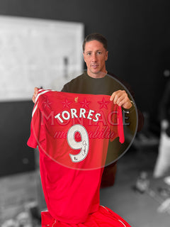 FERNANDO TORRES SIGNED LIVERPOOL 2008/10 HOME SHIRT (AFTAL COA)-2