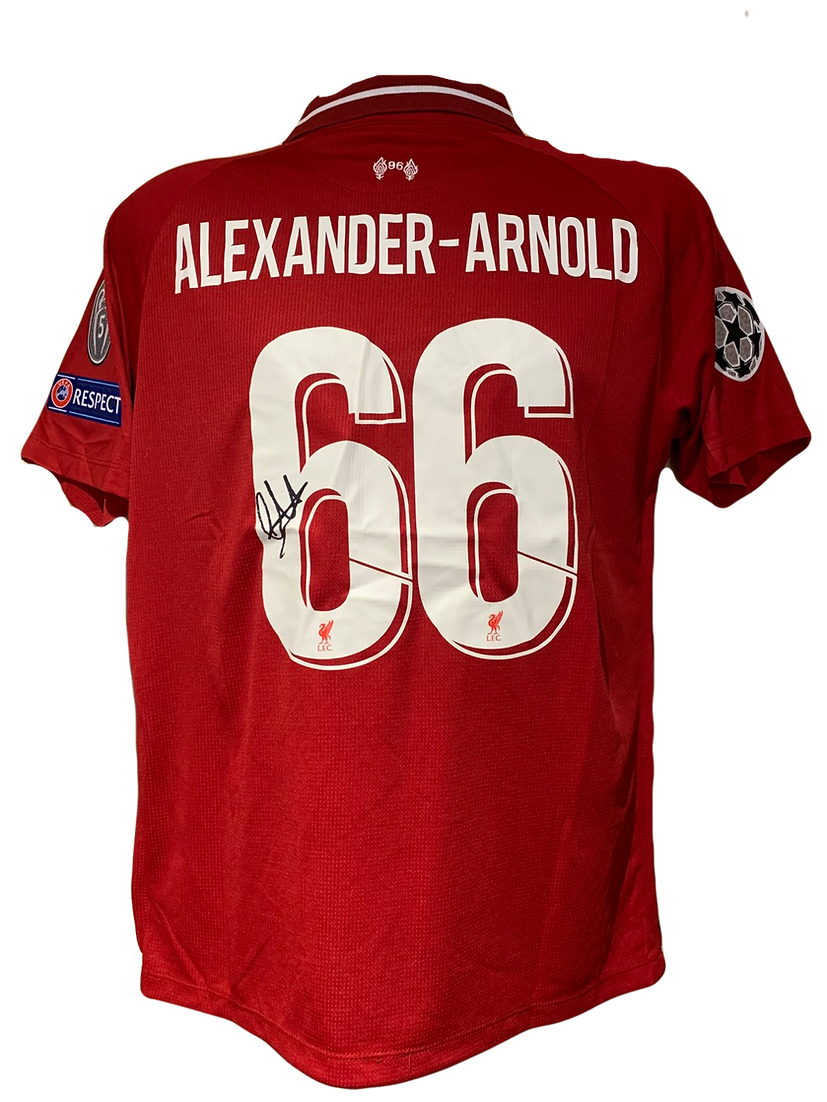 TRENT ALEXANDER ARNOLD SIGNED LFC 2018/19 MADRID UCL FINAL HOME SHIRT (AFTAL COA)