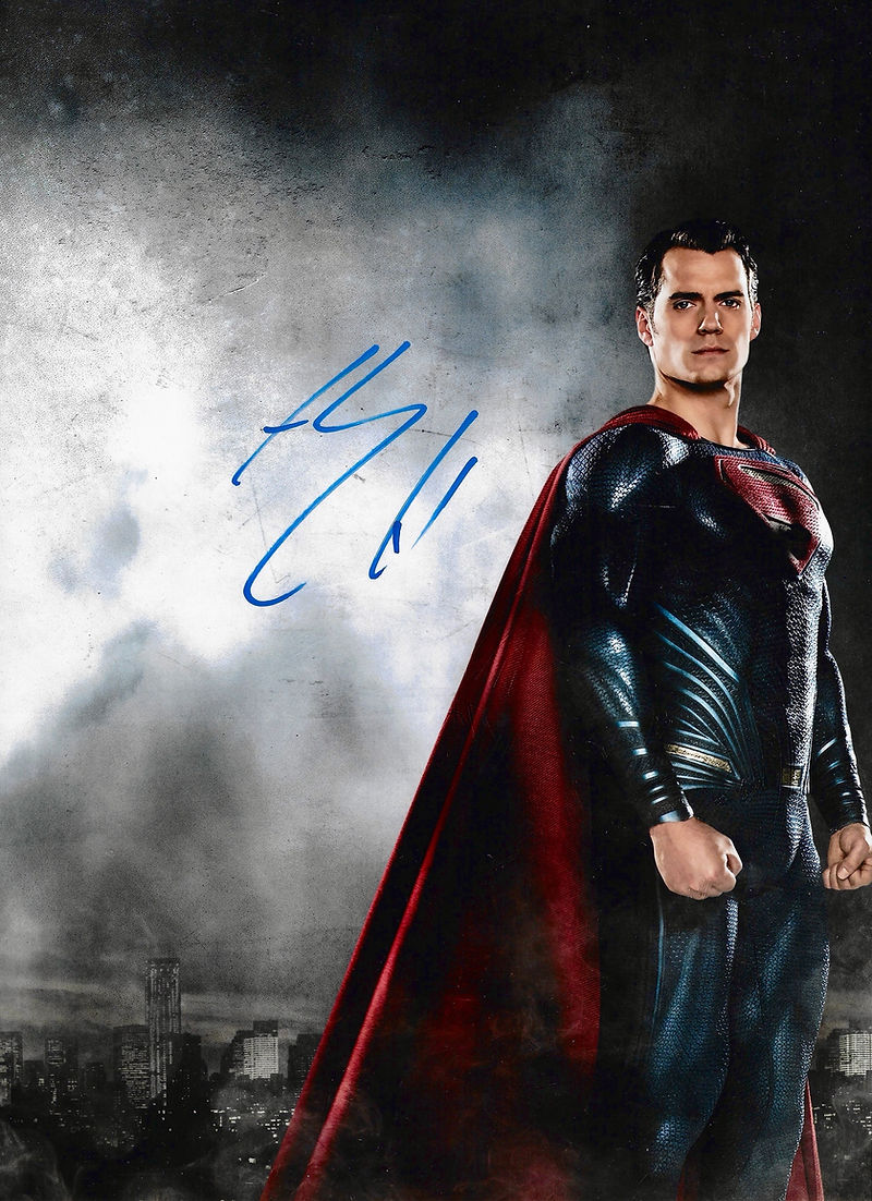 HENRY CAVILL SIGNED SUPERMAN 16x12 PHOTOGRAPH (AFTAL WITNESSED COA) 3