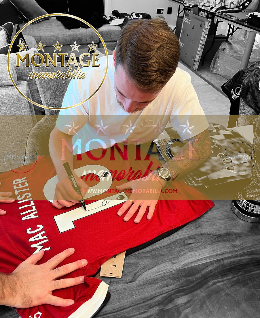 ALEXIS MAC ALLISTER SIGNED 2023/24 LIVERPOOL FC HOME SHIRT (AFTAL COA)-2