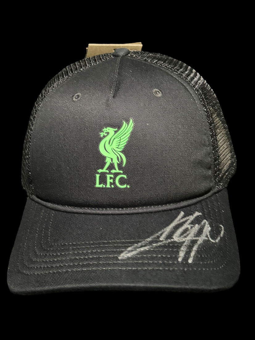JURGEN KLOPP SIGNED LIVERPOOL FC NIKE BLACK GREEN MESH CAP (AFTAL COA)-1