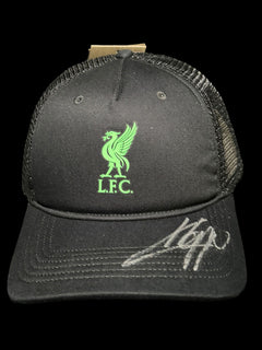 JURGEN KLOPP SIGNED LIVERPOOL FC NIKE BLACK GREEN MESH CAP (AFTAL COA)-1