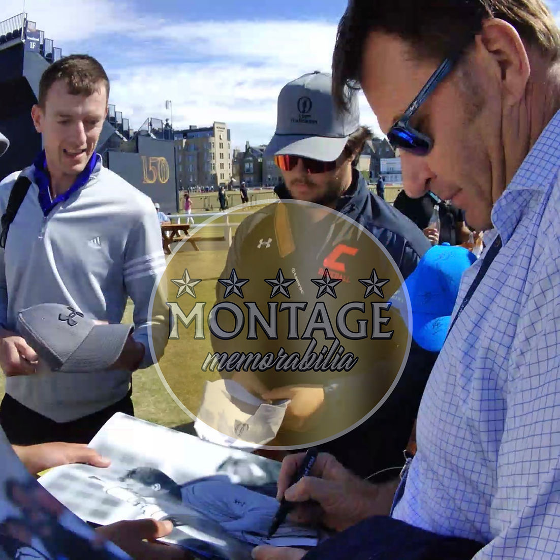 NICK FALDO SIGNED 16X12 THE OPEN ST ANDREWS GOLF PHOTOGRAPH 2 (AFTAL COA)