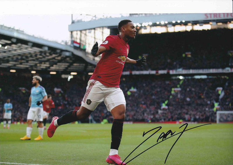 ANTHONY MARTIAL SIGNED MANCHESTER UNITED 12X8 PHOTOGRAPH (AFTAL COA)-1