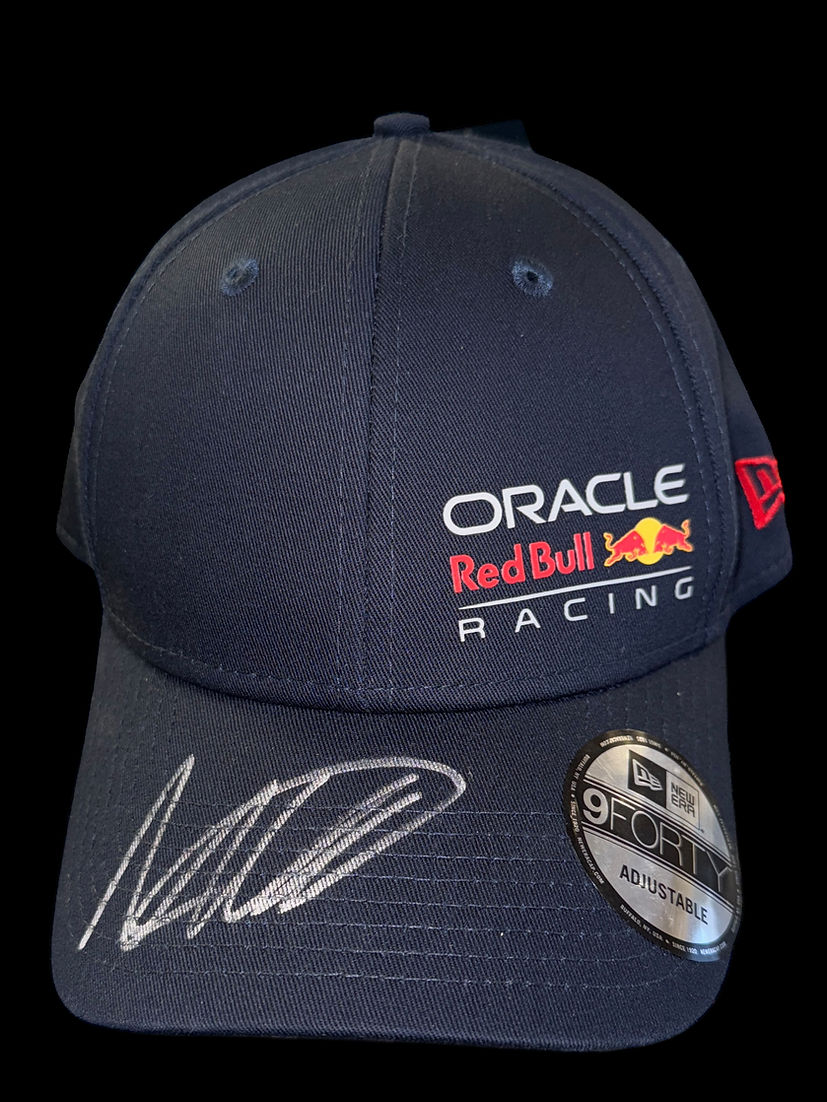 MAX VERSTAPPEN SIGNED ORACLE RED BULL 2023 FORMULA 1 CAP (ACG CERT COA)-1