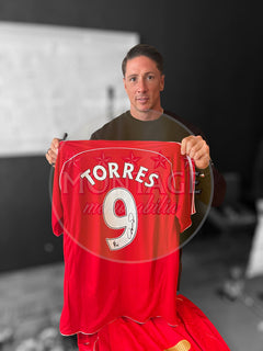 FERNANDO TORRES SIGNED LIVERPOOL 2006/08 HOME SHIRT (AFTAL COA)-3