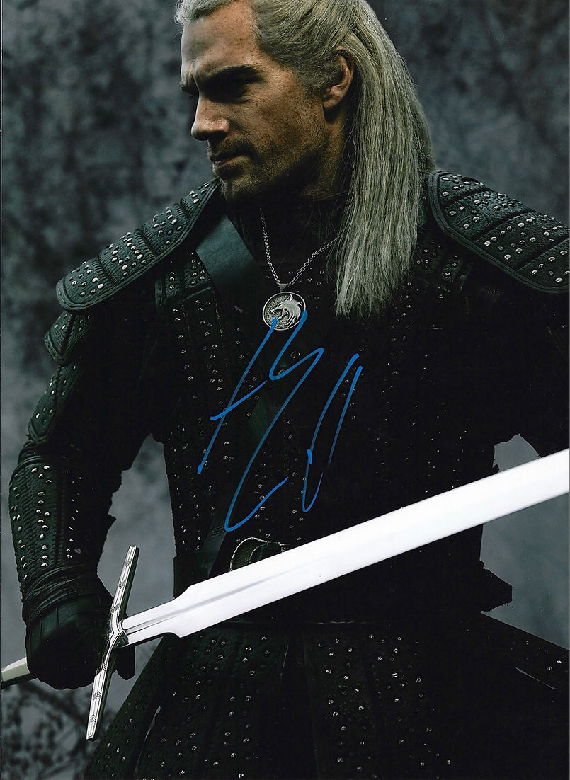HENRY CAVILL SIGNED THE WITCHER GERALT 16x12 PHOTOGRAPH (AFTAL WITNESSED COA) 3