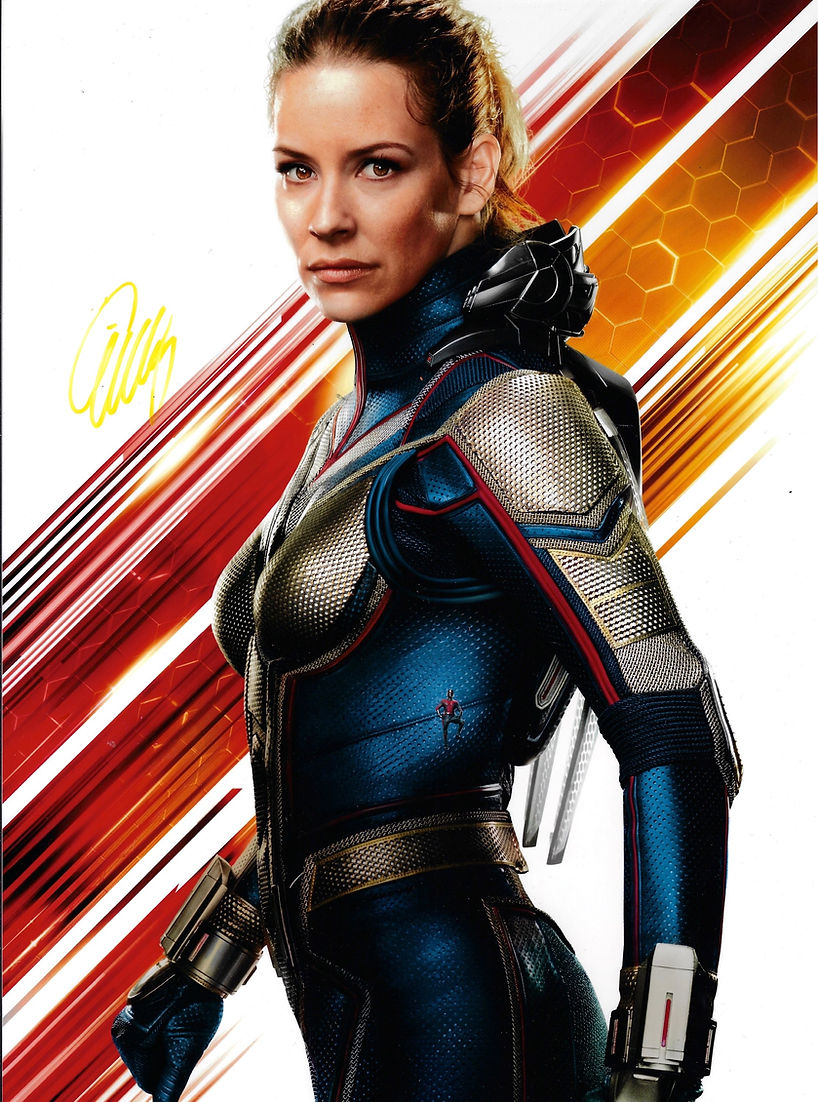 EVANGELINE LILLY SIGNED ANT MAN AND THE WASP 16x12 PHOTO 2 (AFTAL COA)