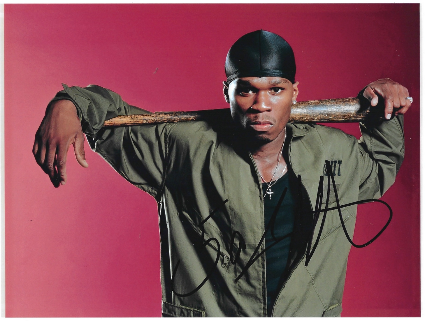 50 CENT GET RICH OR DIE TRYIN' SIGNED 12X8 PHOTO RAPPER ACOA RACC COA