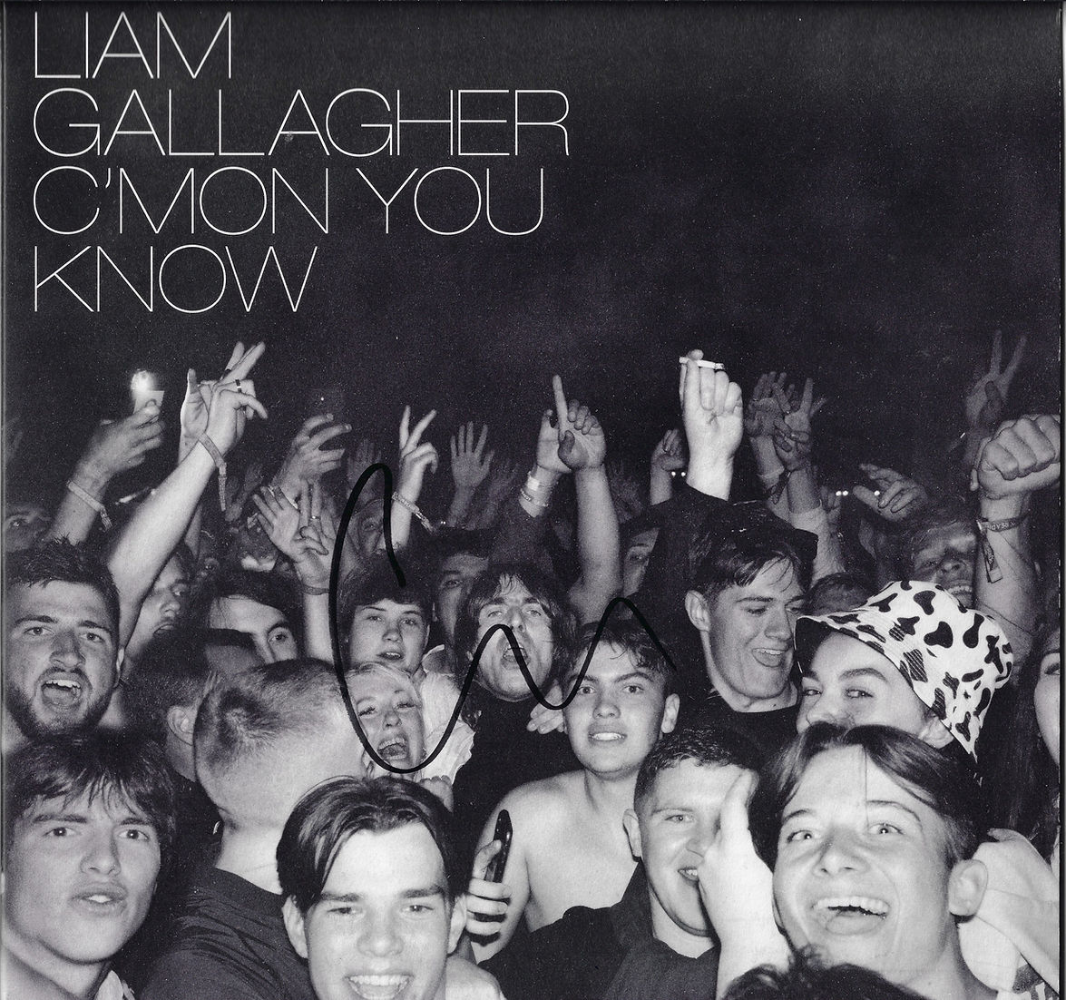 LIAM GALLAGHER SIGNED C’MON YOU KNOW VINYL LP (AFTAL WITNESSED COA)