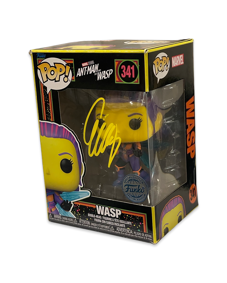 EVANGELINE LILLY SIGNED ANT MAN AND THE WASP FUNKO POP! #341 (AFTAL COA) 2