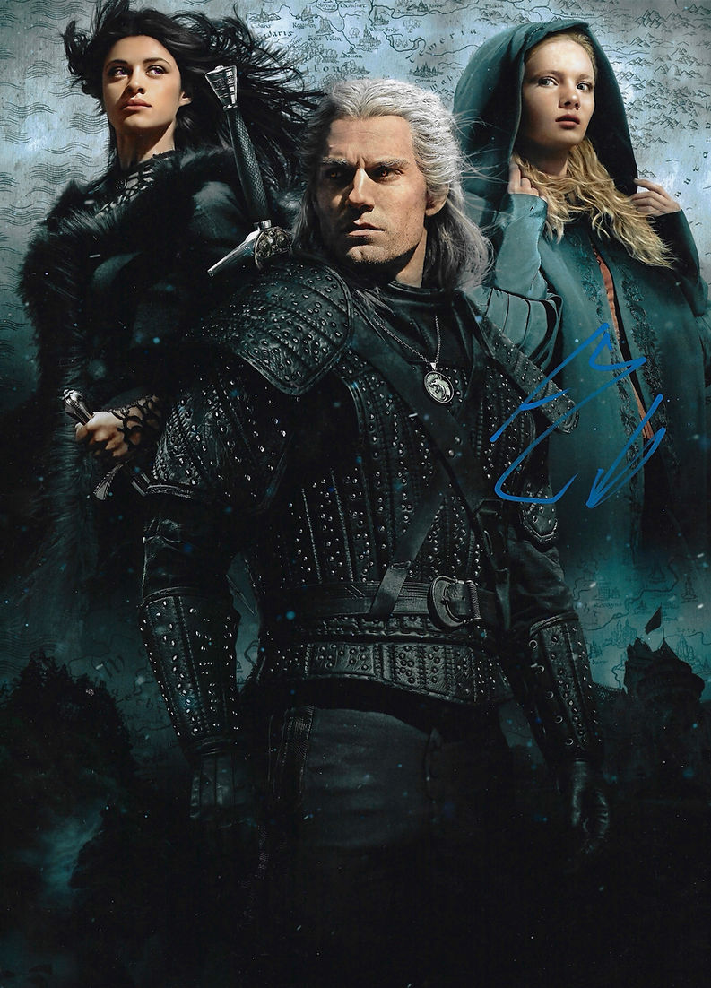 HENRY CAVILL SIGNED GERALT THE WITCHER 16x12 PHOTOGRAPH (AFTAL WITNESSED COA) 2