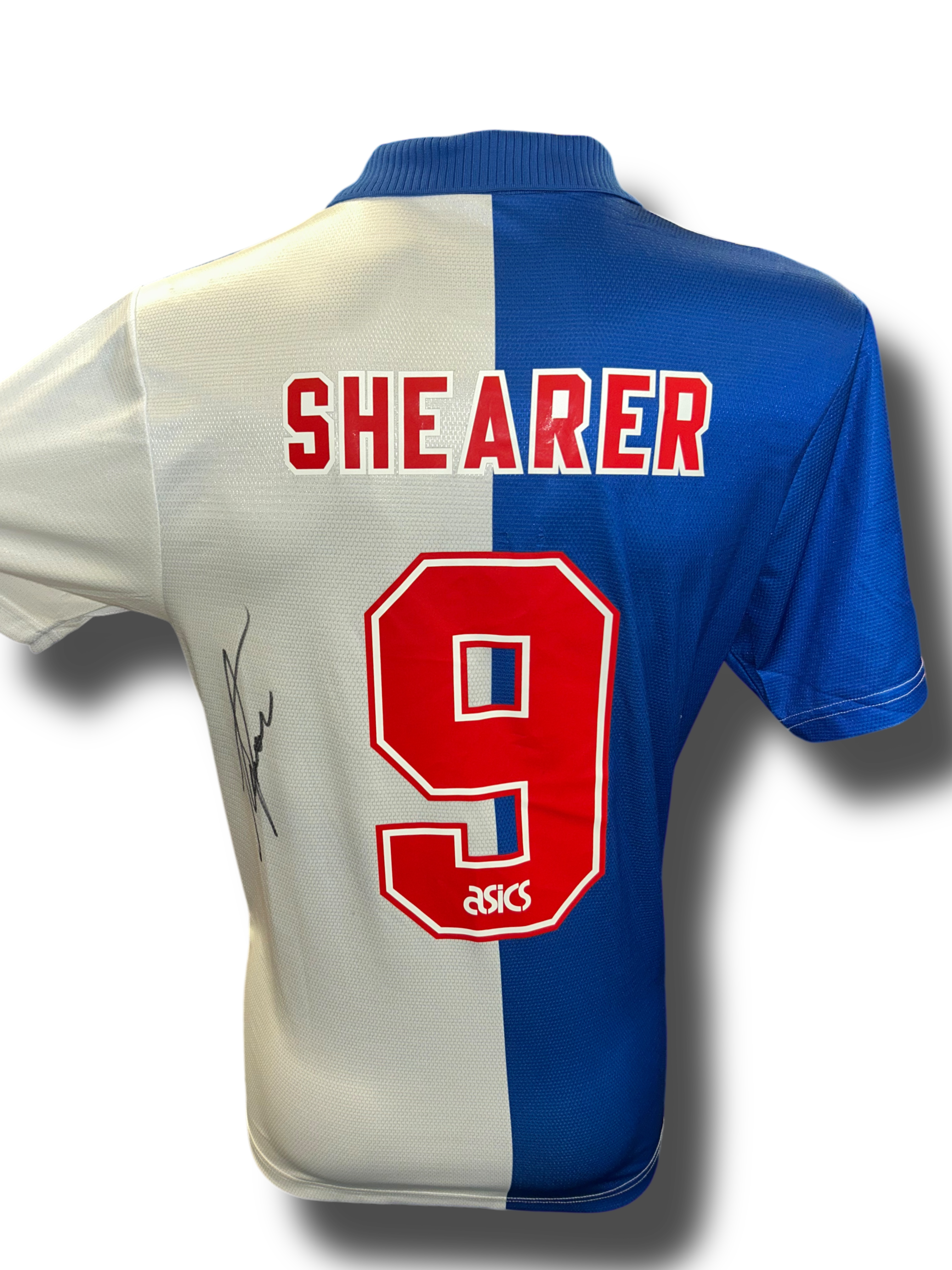 ALAN SHEARER SIGNED BLACKBURN ROVERS 1995 LEAGUE WINNERS SHIRT (AFTAL COA)