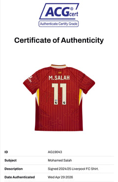 MOHAMED SALAH SIGNED LIVERPOOL FC HOME 2024/25 SHIRT (ACG CERT AG19043)-3