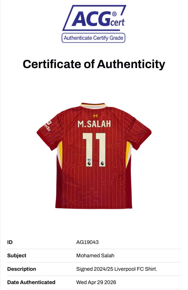 MOHAMED SALAH SIGNED LIVERPOOL FC HOME 2024/25 SHIRT (ACG CERT AG19043)-3