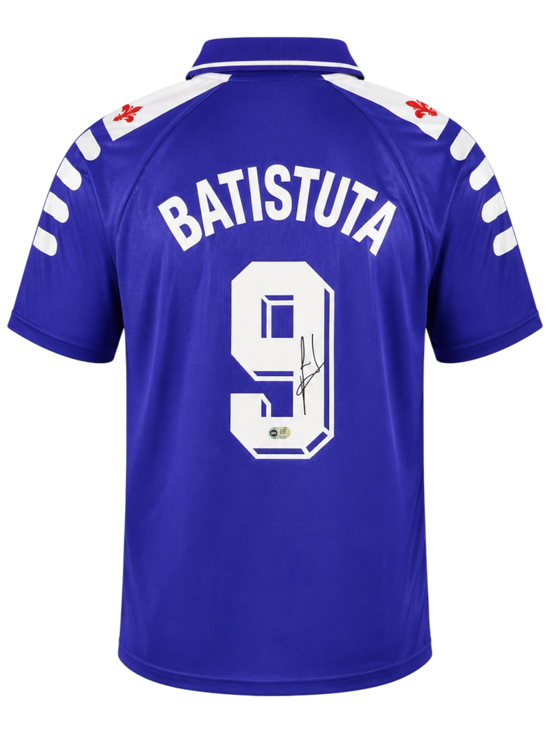 GABRIEL BATISTUTA SIGNED ACF FIORENTINA 98/99 HOME SHIRT (ACG CERT AG135548)-1