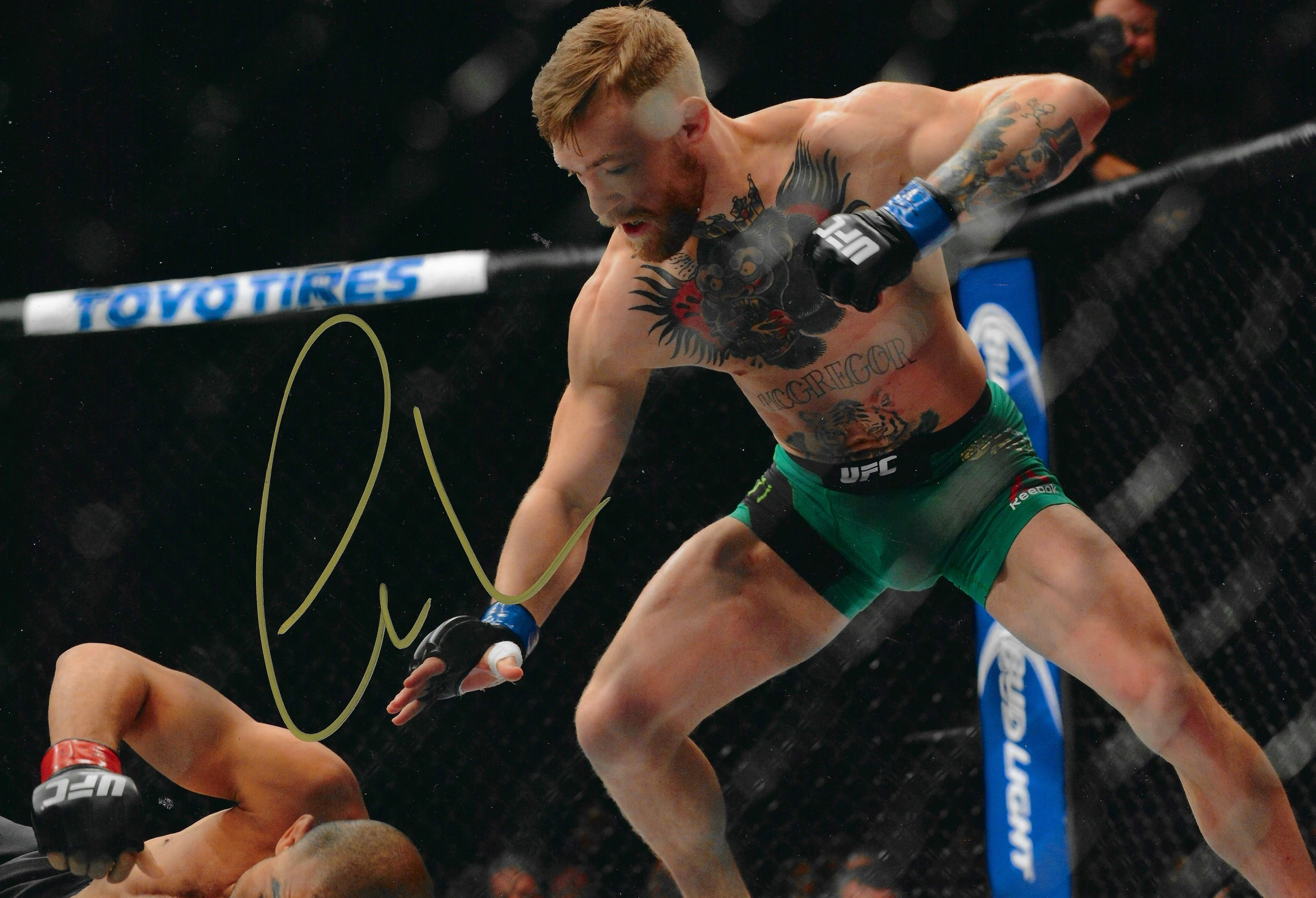 CONOR MCGREGOR SIGNED 12X8 PHOTOGRAPH UFC NOTORIOUS (AFTAL COA)