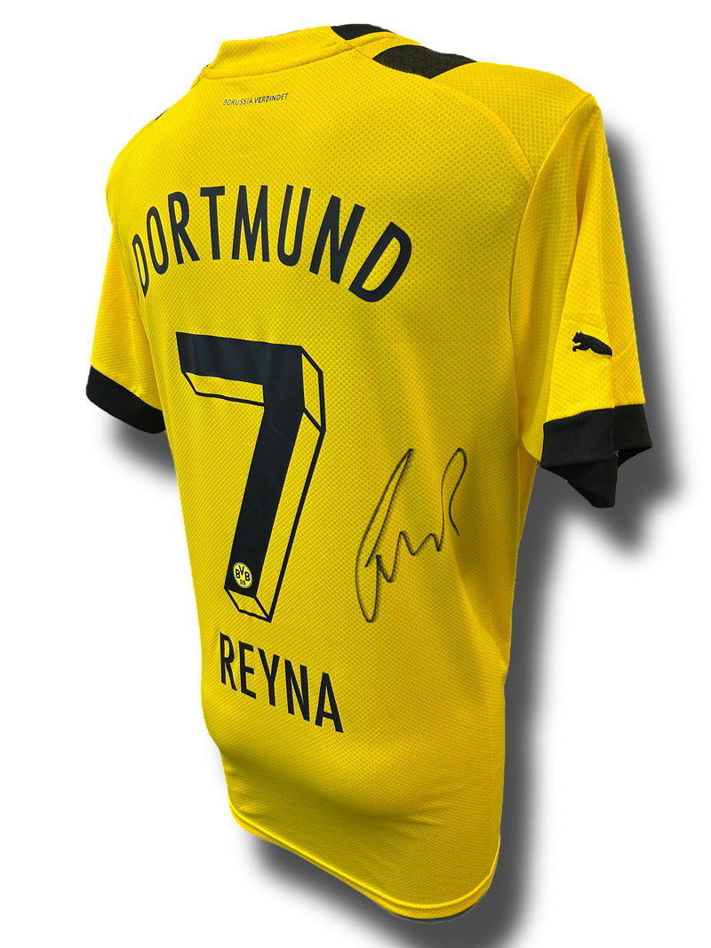 GIOVANNI REYNA SIGNED 22/23 BORUSSIA DORTMUND HOME SHIRT (ACG CERT AG17500)-2