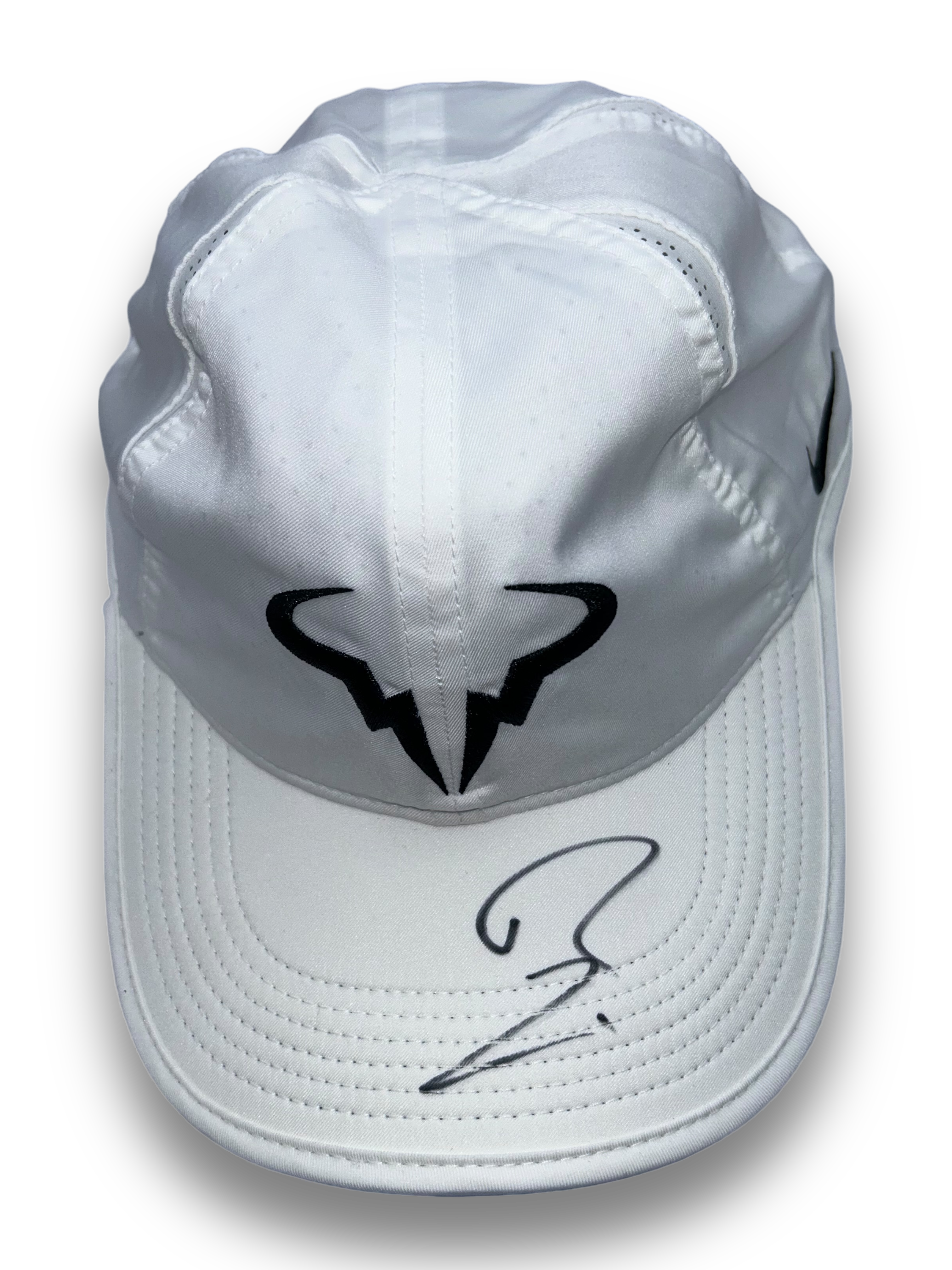 RAFAEL NADAL SIGNED WHITE NADAL NIKE TENNIS CAP (AFTAL COA) 3