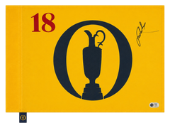 JORDAN SPIETH SIGNED UK OPEN 2017 GOLF WINNER PIN FLAG (ACG CERT AG135934)-1