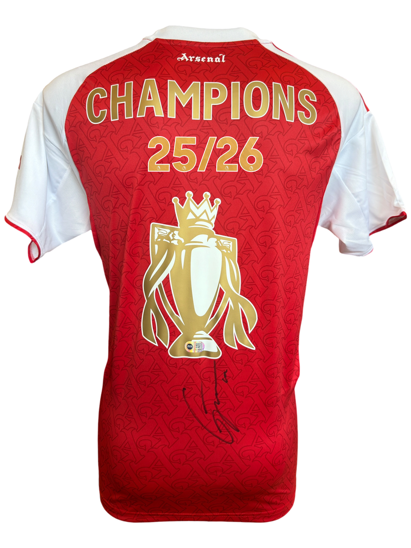 VIKTOR GYOKERES SIGNED ARSENAL 25/26 CHAMPIONS HOME SHIRT (ACG CERT AG19098)-1