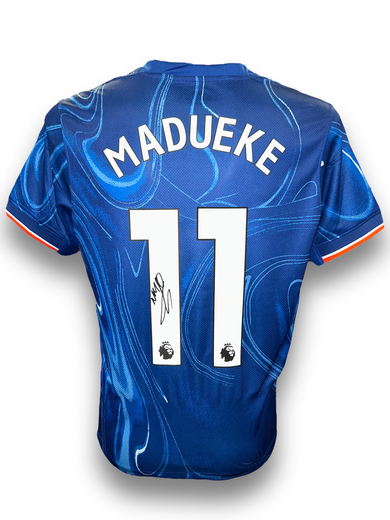 NONI MADUEKE SIGNED CHELSEA FC 2024/25 HOME SHIRT MADUEKE 11 (AFTAL COA)-1