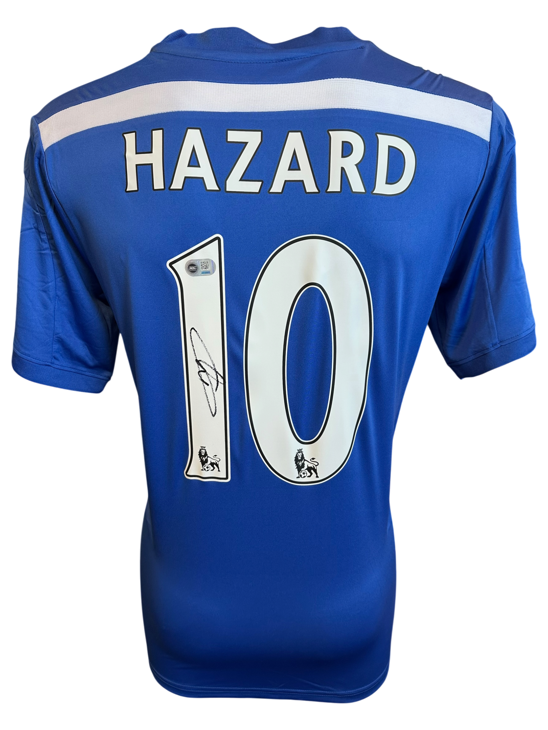 EDEN HAZARD SIGNED CHELSEA 2014/15 HOME SHIRT (ACG CERT AG135922)