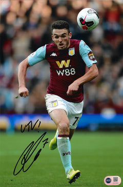 JOHN MCGINN SIGNED ASTON VILLA 12X8 PHOTOGRAPH (ACG CERT AG178849)-1