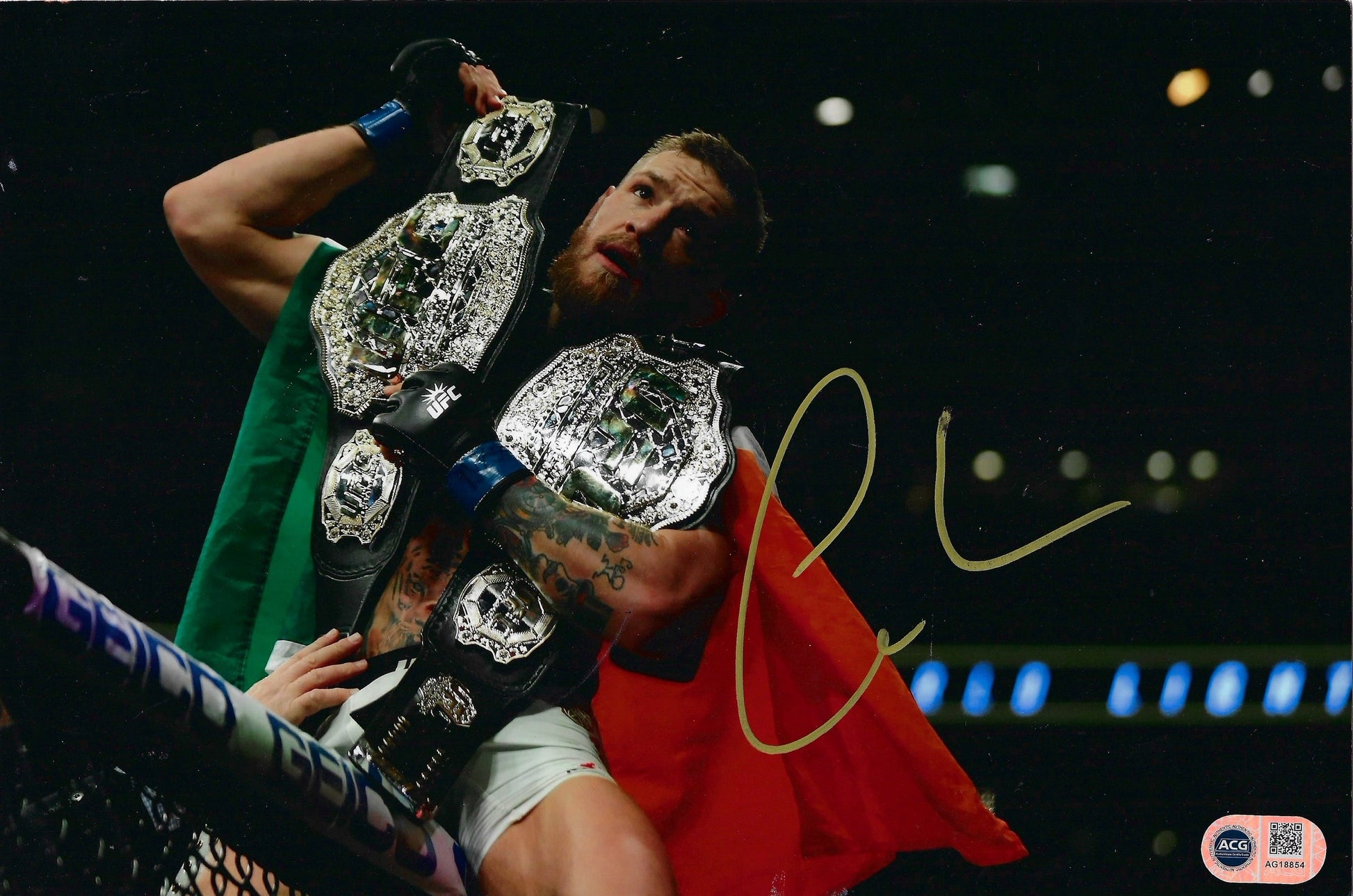 CONOR MCGREGOR SIGNED 12X8 PHOTOGRAPH UFC NOTORIOUS (ACG CERT AG18854)-1