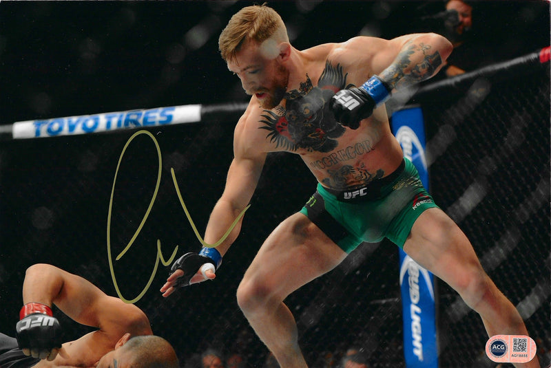 CONOR MCGREGOR SIGNED 12X8 PHOTOGRAPH UFC NOTORIOUS (ACG CERT AG18855)-1