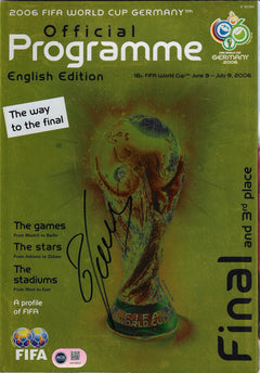 FABIO CANNAVARO SIGNED 2006 WORLD CUP FINAL PROGRAMME (ACG CERT AG18803)-1